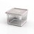 4 Pote Para Alimentos Transparente Prisma 850ml Com Tampa - Imagem 4