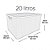 Kit Cestos Organizadores Rattan Branco com Tampa – 2 Tamanhos: 20 e 40 Litros - Imagem 4