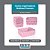 Kit 6 Cesto Multiuso Organizador Premium Rosa 123Organizei - Imagem 2
