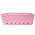 Kit 6 Cesto Multiuso Organizador Premium Rosa 123Organizei - Imagem 8
