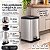 Lixeira Inox Quadrada 12L Com Pedal e Balde Removível - Imagem 1