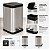Lixeira Inox Quadrada 12L Com Pedal e Balde Removível - Imagem 2