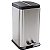 Lixeira Inox 20L Com Pedal Banheiro Cozinha Quadrada Mor - Imagem 6