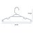 Kit 20 Cabides Infantil Transparente Reforçado 28x14 Trioplast - Imagem 3