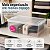Caixa Organizadora UP 9L Transparente Com Tampa prática 38CM - Imagem 5