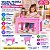 Mesa Infantil Criança Estudo Dobrável Cor Azul Plástica 57cm - Imagem 3