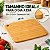 Tábua Bambú P/ Corte 100% 28cm Natural Cozinha Carne Legumes - Imagem 3
