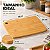 Tábua de Corte de Bambu Retangular 33x24 cm Com Alça - Imagem 2