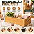 Caixa Organizadora Bambu Retangular Com Alça 24x13x7,6cm - Imagem 1