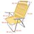Cadeira Espreguiçadeira Em Alumínio Fortaleza Amarela JLV - Imagem 2