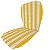 Almofada Cadeira De Praia e Plásticas Impermeável Listrada Amarela - Imagem 2
