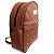 Mochila Feminina Marrom/Dourado 33x27x11cm Fashion Brazil - Imagem 2