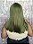 Peruca Lolla Long Bob Liso Com Franja Verde Pistachio 45 cm - Imagem 3