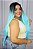 Lace Front Natasha Lisa Azul com Raiz Preta 90 cm - Repartição Livre 13x3 - Imagem 2