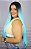 Lace Front Natasha Lisa Azul com Raiz Preta 90 cm - Repartição Livre 13x3 - Imagem 4