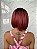 Lace Front Yata Vermelha Raiz Preta Longbob Lisa (Premium) - Imagem 7