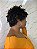 Peruca Wig Cabelo Humano Preta com Luzes Cacheada Luana - Imagem 3