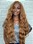Lace Front Jessica Ruiva Ondulada (Human Hair Blend) - Imagem 1