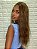 Lace Front Bianca Castanho com Mechas Ondulada (Human Hair Blend) - Imagem 4