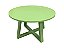 Mesa centro pé cruzado verde 0,75M - Imagem 1