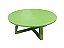 Mesa centro pé cruzado verde 0,90M - Imagem 1