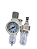 Conjunto Lubrifil - Filtro Regulador e Lubrificador 1/4 Bsp p/ até 8 Bar com Suporte e Manômetro - Imagem 2