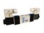Válvula Direcional Pneumática 5/2 vias Duplo Solenoide 1/4 com Bobina - Imagem 1