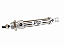 Cilindro pneumático mini iso 6432 dupla ação ø12 x 60 mm curso - Imagem 4