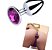 Plug Anal em Aço Cor Roxo  P - Imagem 2