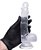 Prótese Dildo Realístico Ventosa e Testículos Transparente 24 x 3,8cm - Imagem 3