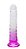 Prótese Pênis Dildo com Ventosa Trasparente com Roxo 20 x 3,45cm - Imagem 2
