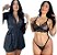 Conjunto Lingerie Calcinha Sutiã com Hobby Preto - Imagem 1