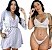 Conjunto Lingerie Calcinha Sutiã com Hobby Branco - Imagem 1