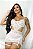 Camisola Sensual com Calcinha Cinta Liga Branco - Imagem 3