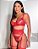 Conjunto com Cinta Liga Sensual Vermelho - Imagem 1