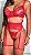 Conjunto com Cinta Liga Sensual Vermelho - Imagem 2