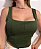 Blusinha Cropped Feminino Canelado Estilo Corselet Patricinha - Imagem 9