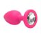 Plug Anal em Silicone Pink Tamanho P - Imagem 1