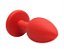Plug Anal em Silicone Vermelho Tamanho P - Imagem 2