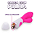 DB001 – VIBRADOR COM ESTIMULADOR DE CLITÓRIS À PILHA: PRAZER DUPLO COM MAIS LIBERDADE COR PINK - Imagem 6