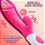 DB001 – VIBRADOR COM ESTIMULADOR DE CLITÓRIS À PILHA: PRAZER DUPLO COM MAIS LIBERDADE COR PINK - Imagem 7