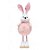 Coelho em Pé Rosa Algodão Doce - Imagem 1