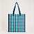 Bolsa Tote de Ráfia Farm Multicolor Azul e Verde - Imagem 2