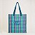 Bolsa Tote de Ráfia Farm Multicolor Azul e Verde - Imagem 1