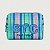 Necessaire Farm Ráfia Multicolor Azul e Verde - Imagem 1