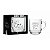 Caneca Vidro Elegance 300ml Pai Obrigado - Imagem 1