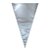 Cone Metalizado Prata 18x30cm - 50 unidades - Cromus - Rizzo - Imagem 1