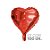 Balão de Festa Microfoil Coração Vermelho - 9" - 100 Unidades - Rizzo Embalagens - Imagem 1