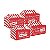 Caixa Kit Lanche Vermelho 20X13,5x10 com 50 un Cromus Delivery Rizzo - Imagem 2