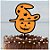 Topo de Bolo Cabeça de Abóbora Halloween Glitter Sonho Fino Rizzo Confeitaria - Imagem 1